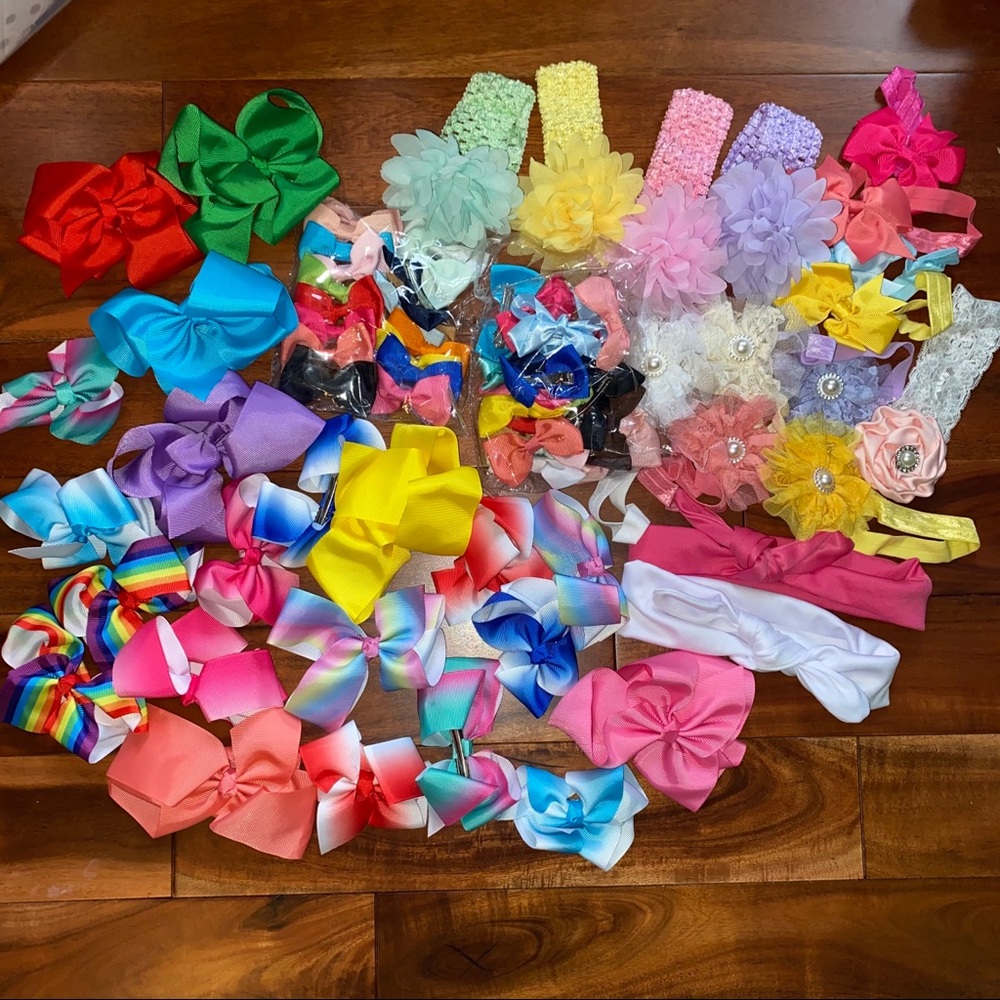 Bows and Headbands (you get everything pictured!)